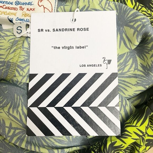 NWT Sandrine Rose x Free People The Havana Bush Pant Green & Black Size Small - Picture 11 of 13